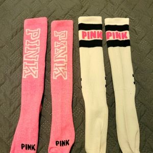 PINK knee socks